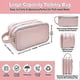 thumbnail image 3 of Water Resistant Toiletry-Bag-For-Women Travel Essentials,Travel-Makeup-Bag Eco Leather Cosmetic Makeup Organizer,Travel-Accessories Full Travel Size T, 3 of 5