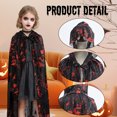 thumbnail image 5 of Alaiyaky Hooded Cape Halloween,Vampire Cape Witch Cloak, Adult/Kids Halloween Fancy Dress Costume, Cosplay Poncho,Cloak for Halloween Party Fancy Dress, 5 of 6