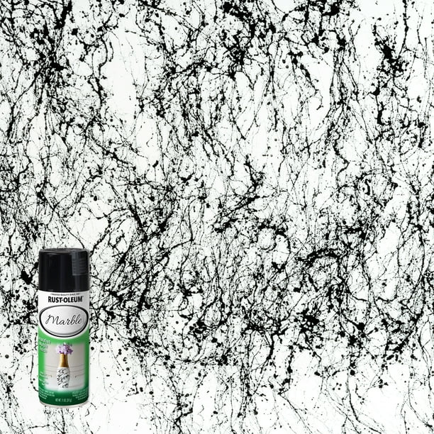 Black, RustOleum Marble Spray Paint, 10.25 oz