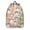 Mushroom and Character, variant on Mushroom and Flower Brown Pattern Backpack for School, Cute School Bag with Adjustable Shoulder Straps and Padded Back, 15.7"x11.8"x5.5"
