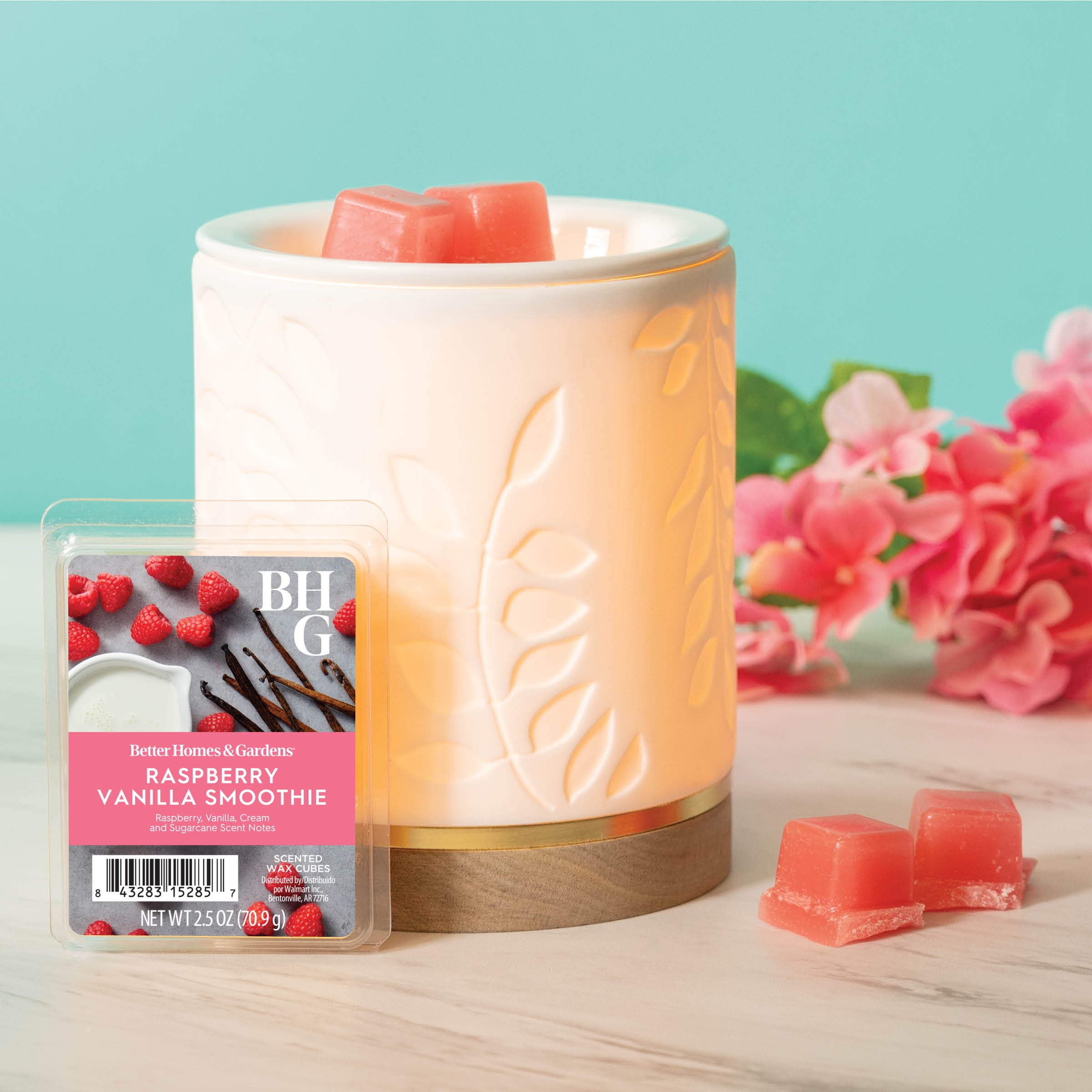 3 pack) Raspberry Vanilla Smoothie Scented Wax Melts, Better Homes