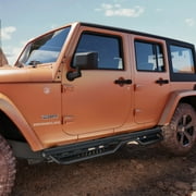 6In Powder Coated Running Boards Side Steps For 2018-2026 Jeep Wrangler JL 4 Door
