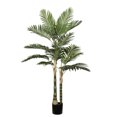 thumbnail image 4 of 5FT Golden Cane Palm Tree Artificial, Tropical Fake Plant for Indoor Outdoor Decor, UV Resistant Faux Palm Tree in Pot, 1pc/set, 4 of 5