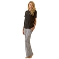 thumbnail image 2 of Felina | Lounge Set | Super Soft Knit Jersey Crew Neck Drawstring Pant w/ Pockets (Black, Small), 2 of 2