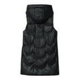 thumbnail image 5 of WNEGSTG Puffer Jackets Womens Womens Long Version Vest Quilted Faux Down Filled Hooded Vest Suitable for Autumn and Winter, 5 of 6