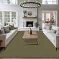 thumbnail image 4 of Olive Green Area Rugs 8x10 for Living Room, Farmhouse Solid Green Color Modern Art Non Slip Washable Rug Runner, Low Pile Indoor Floor Carpet Mat Bathroom Rugs for Bedroom, Kids Room, 4 of 9