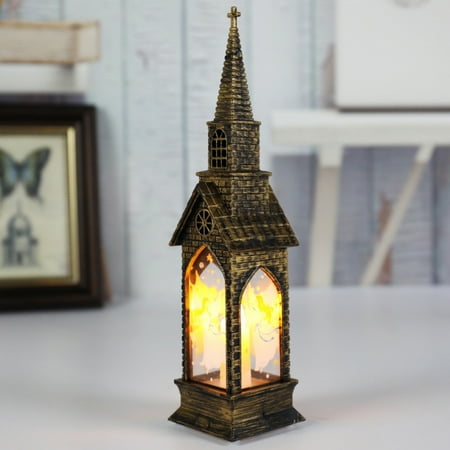 

Christmas Lanterns Christmas Wind Lights Decorative Candle Lantern LED Flame Effect Night Light Santa Claus Wind Lamp for Indoor Outdoor Christmas Home Decor