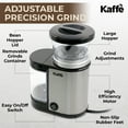 thumbnail image 3 of Kaffe Burr Coffee Grinder 20 Cup, Stainless Steel, Stealth Motor w/ Cleaning Brush, 3 of 7