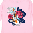 thumbnail image 4 of Inktastic Japanese Koi Fish Pond with Stars Boys or Girls Long Sleeve Toddler T-Shirt, 4 of 5