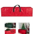 thumbnail image 4 of Large Christmas Tree Storage Bag, Strong And Durable Waterproof Resistant Artificial Tree Storage Bag Fits to 9ft - Red ,, 4 of 8