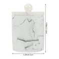 thumbnail image 4 of Caja de almacenamiento de palillos de dientes de vena de mármol de grado 1PC Caja de almacenamiento de hisopos de algodón con tapa, 4 of 8