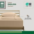 thumbnail image 3 of THREAD SPREAD Queen Pillow Cases Set of 2 - 100% Organic Cotton Pillowcases Queen Size - Crisp, Cooling Percale Weave Pillowcase (Taupe), 3 of 7