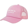 thumbnail image 2 of You're in A Cult Mesh Hat Men Women Baseball Cap Trucker Hat Funny Cap, 2 of 2