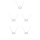 thumbnail image 3 of Ins Twelve Zodiac Sign Amistad Collar Ins Charm Delicado colgante a prueba de herrumbre Accesorio de moda Acuario Plata Qarigey, 3 of 5