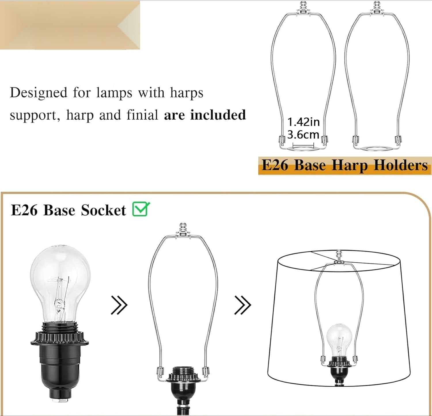 drum lamp shades Set of 2 for table lamps – 11.6" Top x 12.6" Bottom x 9.8" High,  Medium Beige Lampshades for floor lamps (Spider Fitter), Natural Linen Handcrafted with Easy Assembly