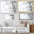 thumbnail image 4 of Designart "Wild Bamboo In Black And White V" Bamboo Floater Framed Wall Art Living Room, 4 of 5