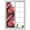 Red, variant on Window Privacy Film Red Trees Stained Glass Window Film Decorative Sun Block Window Cover Country Forest Branches Nature Light View Window Clings Static Adhesive Sticker for Bathroom 19.6"x39.3"