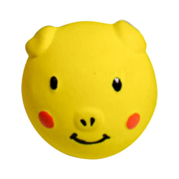 Soft Latex Squeaky Dog Toys for Small Dogs Breed Latex Squeaky Dog Balls Pig Dog Toy Balls for Chew Suitable for Cute Pets