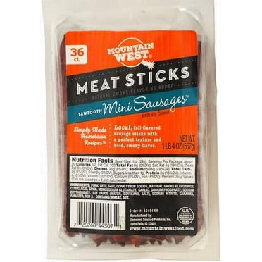 Mountain West Meat Sticks - Sawtooth Mini Sausages (Pack of 3)