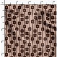thumbnail image 2 of Soimoi Floral Print, Silk Fabric, Decor Sewing Fabric by The Yard 42 Inch Wide,Decorative Fabric for Shirts Suits Ties, Brown, 2 of 6