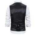 thumbnail image 3 of 2XL Chaleco para hombre, traje ajustado con estampado de telaraña y bronceado, a la moda, 3 of 4