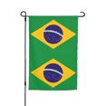thumbnail image 1 of Bandera de Brasil para jardín, 30 x 45 cm, doble cara, para exteriores, decoración de interiores y estilo rústico., 1 of 7