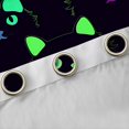 thumbnail image 4 of Homewish Kawaii Animal Black Cat Black Out Curtains for Teens,Cartoon Pets Curtains Pack of 2 (42x63 Each),Abstract Gradient Bedroom Curtains,Ultra Soft Home Decor, 4 of 6