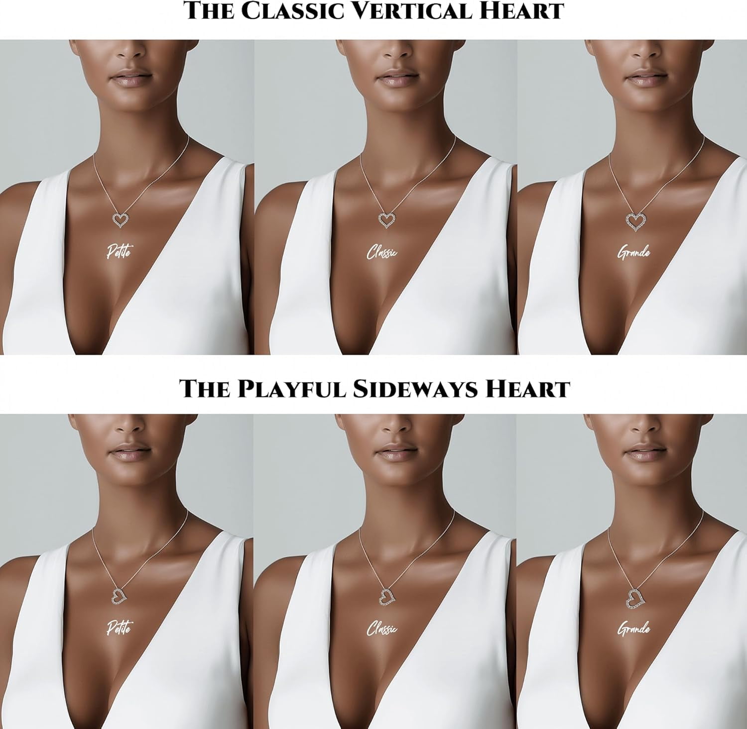 Heart Pendant Necklace for Her Moissanite Jewelry for Women I Love You S925 Sterling Silver Gifts for Wife Girlfriend Mom Daughter Wedding Anniversary Birthday Christmas Mothers Valentines Day Petite