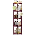 thumbnail image 4 of 5 Tier Standing Shower Caddy for Bathroom Organizer: Rustproof Corner Shower Shelves Storage with Large Capacity - Shower Organizer Rack for Bathroom Essentials, Red, 4 of 7