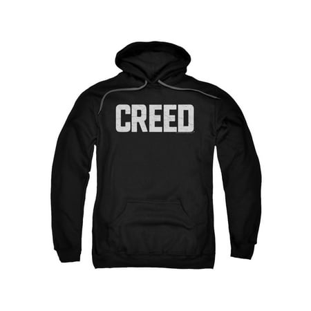 Creed Drama Boxing Sports Movie White Logo Black Adult Pull-Over (Best Assassins Creed Hoodie)