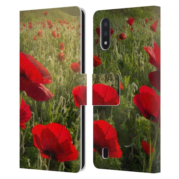 Head Case Designs Officially Licensed Celebrate Life Gallery Florals Waiting For The Morning Leather Book Wallet Case Cover Compatible with Samsung Galaxy A01 (2020)