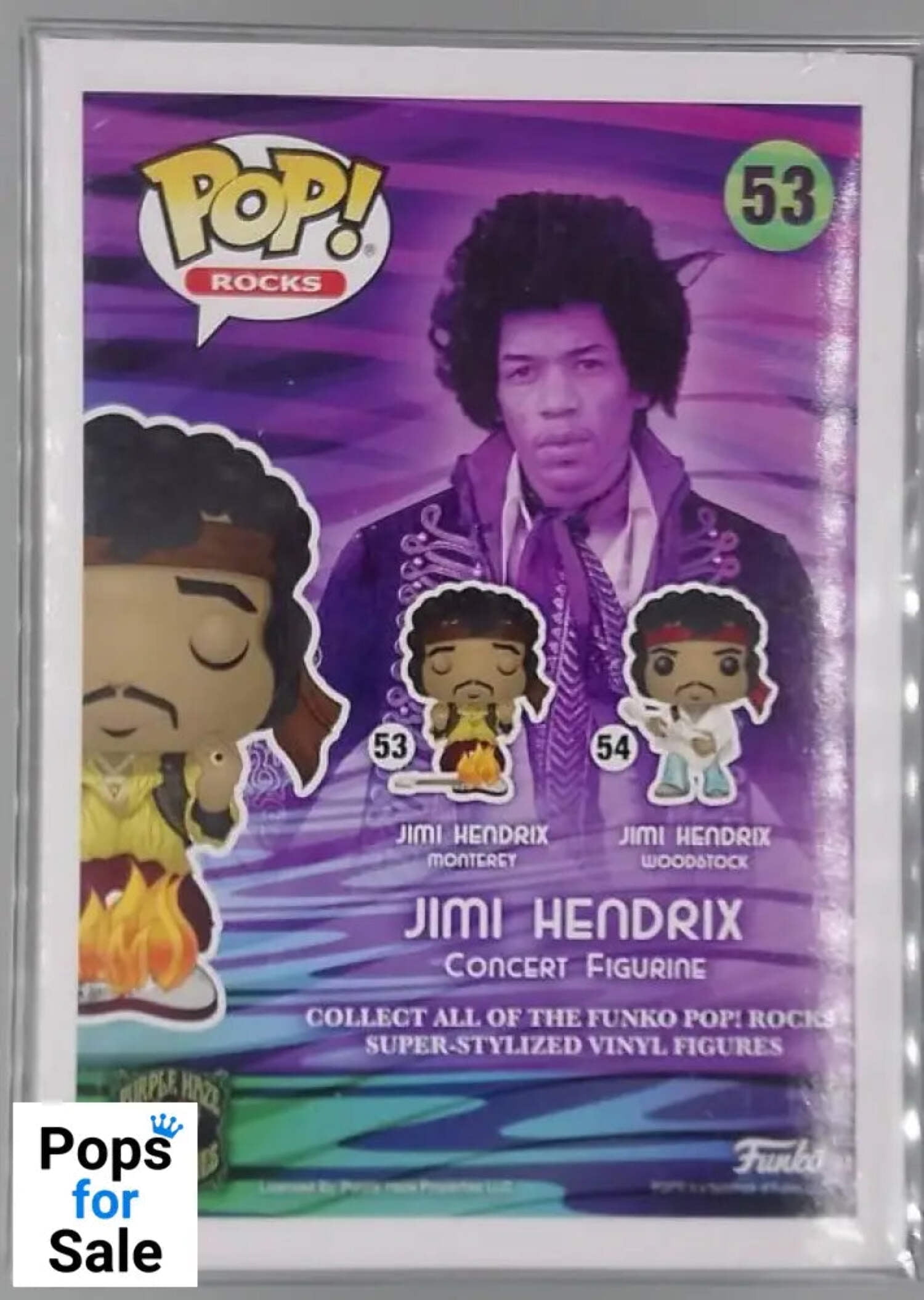 53 Jimi Hendrix (Monterey) - Rocks Funko POP - Walmart.com