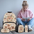 thumbnail image 2 of Yspwyqan Kids Backpack Set Ages 8-15, Study Capybara Backpack and Lunch Box with Water Bottle Bag, 17 Inch Lightweight Casual Daypack for School, 2 of 7