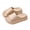 Khaki, variant on Unisex 55mm Arch Support Thick Sole Coconut Flip Flops Non Washable Indoor Outdoor Summer Platform Sandals