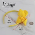 thumbnail image 6 of Motique Accessories Little Girls Headband with Side Grosgrain Bow - Yellow, 6 of 6
