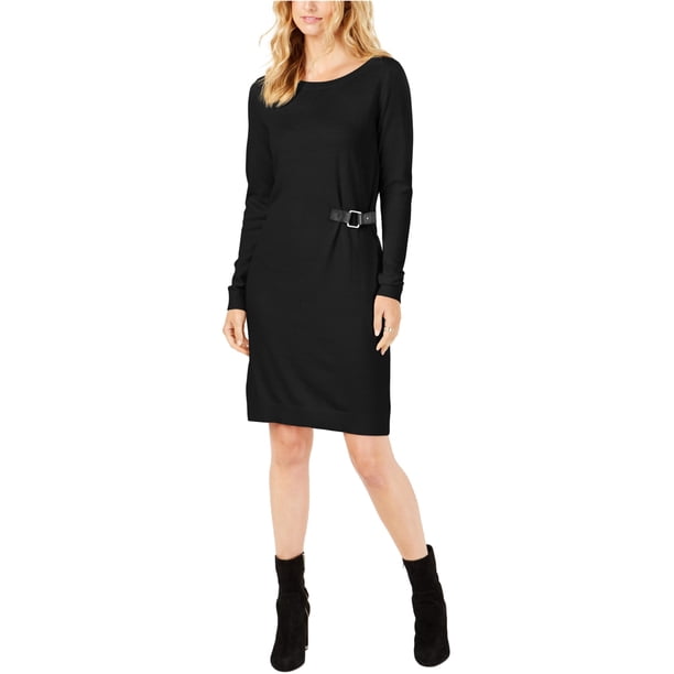 Vestido de Suéter Michael Kors para mujer con ribete de hebilla negro XX-Large