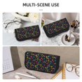 thumbnail image 5 of Fotbe Colorful Palms Pattern Pencil Case,Canvas Pen Case, Multi- Slot Pencil Pouch, Portable Pencil Bag, Pen Case for& Office, Makeup Bag ,Zipper Pouch, 5 of 6