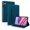 Peacock Blue, variant on DWaybox Retro Case for Xiaomi Redmi Pad 2 Pro 12.1 inch 2025 Model, PU Leather & TPU Hybrid Shockproof Cover with Kickstand, Card Slots, Anti-Slip Grip Strap -Red