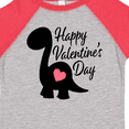 thumbnail image 4 of Inktastic Happy Valentines Day with Dinosaur Silhouette and Heart Boys or Girls Toddler T-Shirt, 4 of 5