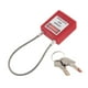 thumbnail image 1 of Candado de seguridad con grillete de cable largo, candados de bloqueo y etiquetado, candado con llave, 1 of 9