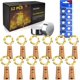 thumbnail image 1 of Cadena de luces para botellas - 12 x 20 luces LED de corcho - Blanco cálido - Con alambre de cobre - Funciona con pilas - Cadena de luces para botellas de vino - Navidad, fiesta, boda, etc. esquí esquí Gafas de esquí, 1 of 5