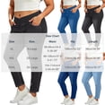 thumbnail image 5 of Plus Size Skinny Jeans for Women Crossover Elastic Stretch Waist Skinny Full Length Denim Pants with Pockets High Waisted Stretchy Denim Pants, 5 of 5