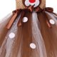 thumbnail image 2 of Vestido de niña con diseño de ciervo navideño, bonito vestido de malla brillante con diseño de ciervo de dibujos animados, disfraz de actuación para fiestas, 2 of 6