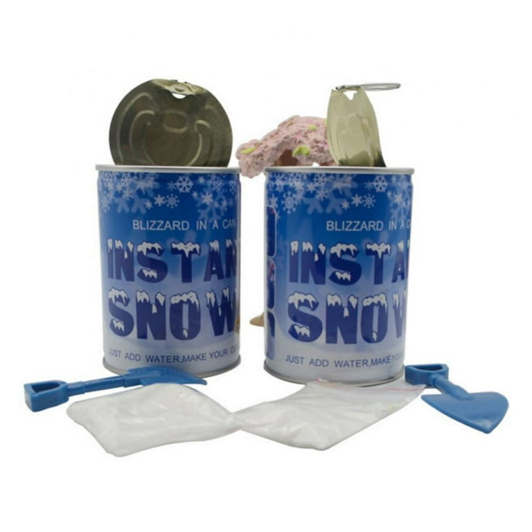 Prextex Instant Snow Powder - Makes 2 Gallons of Artificial Snow - Perfect for Winter Decoration, Village Displays, Holiday Crafts and Fake Snow
