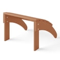 thumbnail image 5 of WestinTrends Malibu Outdoor Adirondack Ottoman – All-Weather Poly Lumber Folding Footrest for Patio Porch, Teak, 5 of 12