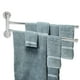 thumbnail image 4 of Toallero de pared para baño con estante giratorio abatible para colgar toallas (2 brazos), 4 of 11