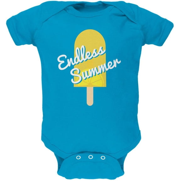 Summer Sun Ice Pop Endless Summer Soft Baby One Piece Turquoise 18 Month
