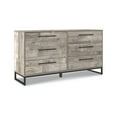 thumbnail image 2 of Signature Design by Ashley Casual Neilsville 6 Drawer Dresser, Whitewash, 2 of 8
