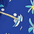 thumbnail image 7 of ITSAME Shirts for Boys, Fashion Print School Uniform Lapel Button Summer Casual Short Sleeve Tops Blue 5-6T, 7 of 7