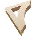 thumbnail image 6 of Ekena Millwork 5 1/2"W x 36"D x 44"H Thorton Traditional Rough Cedar Woodgrain TimberThane Bracket, Primed Tan, 6 of 6